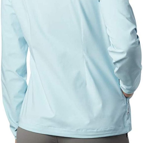 🆕Columbia Women's Heather Canyon Softshell Jacket, XS-Spring Blue Heather, NWT - Picture 3 of 5